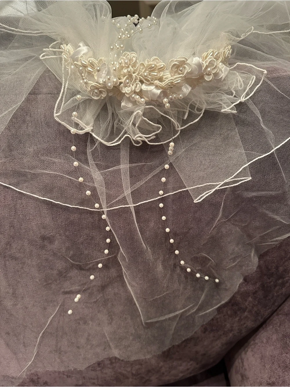 Floral Pearl Child’s Headpiece
